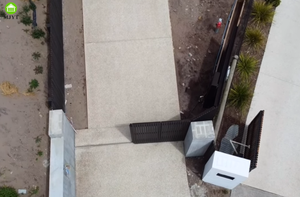 Porte d'angle à 90 degrés sur mesure-Piste rotative noire Porte automatique Rotation d'angle Porte coulissante Portes d'allée de jardin - Product Image 2