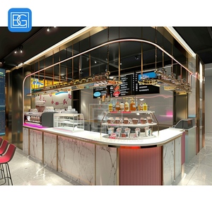 Mostrador de Exhibición para Cafetería, Vitrina para Pasteles, Mueble de Madera y Vidrio para Exhibición de Postres - Product Image 6