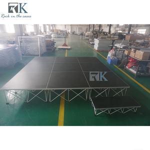 Étape de haute qualité de chargement lourd avec la plate-forme noire et le tuyau en aluminium pour des événements - Product Image 3