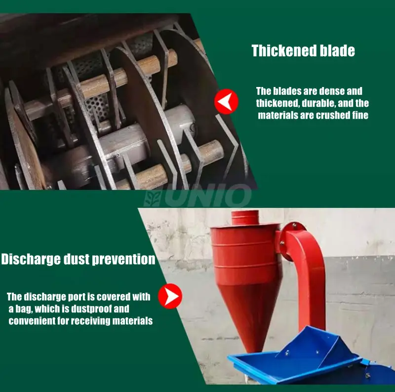 Hudhud Cyclone High Productivity Straw Used Hammer Mill Hammer Mill With Cyclone Small ...