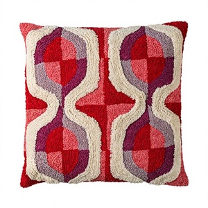 Luxury Boho Custom Tufted Cotton Woven <b>Throw</b> Pillow Cover Geometric Pattern Removable Washable Living Room Home Decor Designer - Product Image 1