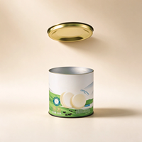 Tube en carton biodégradable de qualité alimentaire avec revêtement en aluminium rond résistant à l'humidité pour thé, café, chocolat, sucre, biscuits