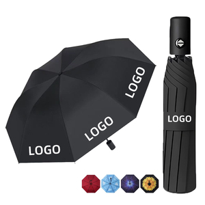 Custom UV Protection 3 Fold Automatic Umbrella With logo Print Windproof Pongee Umbrella for Business