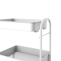Étagères de rangement pliables multi-niveaux pour fruits et légumes, sans vis d'installation, en acier, 3 niveaux, pour la cuisine