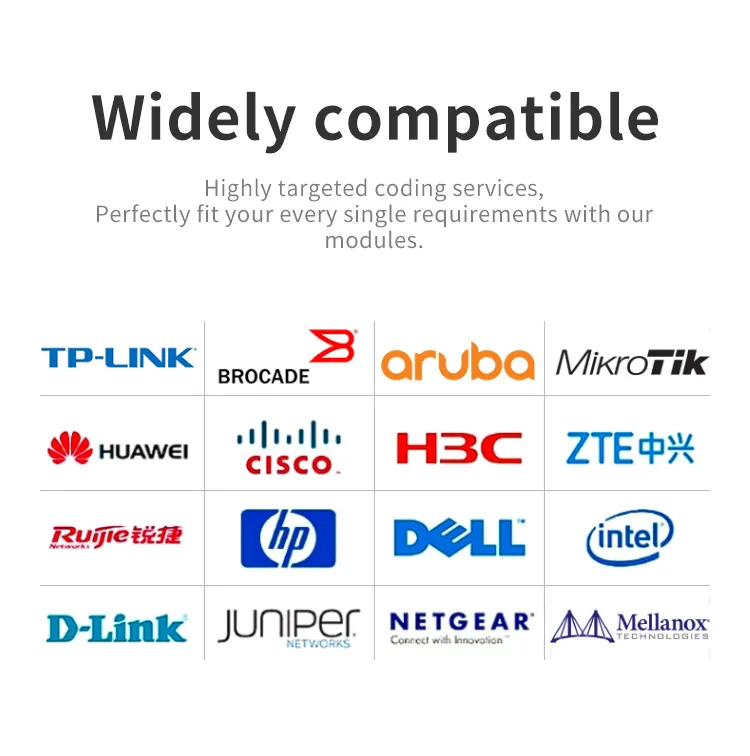 ETU 100G QSFP28 ER4 40KM 100GBASE Ethernet para Huawei SFP 100G Conexiones de telecomunicaciones Centros DE DATOS Redes de computación Empresa