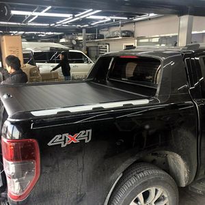 ผ้าคลุมกระบะรถบรรทุกแบบพับเก็บได้แข็งคลุมเตียงกระบะสำหรับ <span class=keywords><strong>Ford</strong></span> F150 <span class=keywords><strong>Ranger</strong></span> Chevrolet Silverado 1500 5.8FT 6.5FT ทุนดรา - Product Image 6