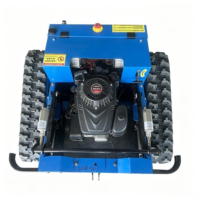 High-Power Hillside Brush Cutting RV225cc Crawler Industrial Orchard Battery Remote Control DIY Lawn Mower 4-Stroke Self