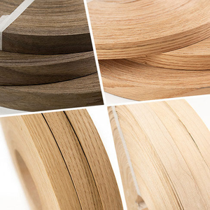 <span class=keywords><strong>Bande</strong></span> de chantournage personnalisée en placage naturel Noyer noir Chêne blanc recouvert de <span class=keywords><strong>cuir</strong></span> 0,5 mm 0,6 mm pour bordure de bois - Product Image 6