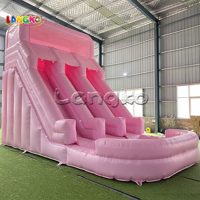 Pink Water Inflatable Slide Blow up Water Slide Inflatable Inflatable Water Slide with Pool