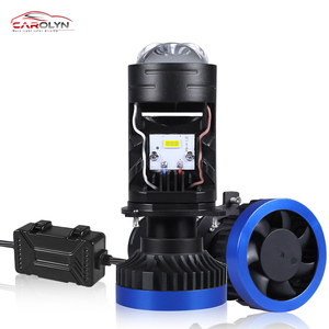 Potente lente de proyector bi-xenón H4 Mini proyector Led faro motocicleta Bi Led lente de Proyector láser 140W haz Alto y Bajo - Product Image 1