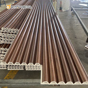 Kapalı dekoratif WPC duvar paneli su geçirmez PVC panjurlar - Product Image 1