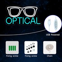 Enseignes lumineuses LED néon optiques, dimmables, alimentées par USB, lumière d'ambiance, décoration de vitrine, lumière indicatrice de rue, personnalisées 5V