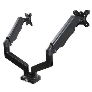 Adjustable Monitor Stand New Arrival Adjustable PC Screen Dual Double Monitor Desk Mounts Stand