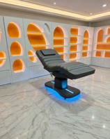 Table de massage entièrement électrique, lit d'esthéticienne de luxe, chaise de spa motorisée, lit facial, lit de salon de beauté, lit pour extensions de cils