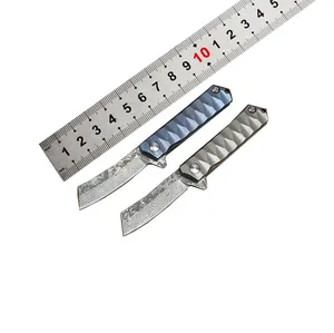 OEM tactical utility knife hunting air shipping titanium pocket knife tool design factory price wholesale mini pocket knife