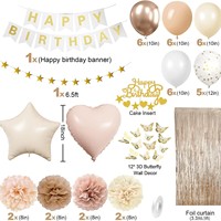 Fournitures de fête professionnelles, ensemble de ballons de fête sur le thème du monde sous-marin de la sirène, 69 pièces, lanterne en forme de méduse, kit de ballons en feuille de sirène