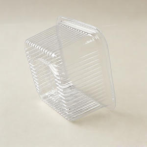 Kotak Kemasan Vakum Persegi <span class=keywords><strong>PET</strong></span> PP Transparan Berkualitas Tinggi, Ramah Lingkungan, Dapat Disesuaikan, dan Dapat Didaur Ulang untuk Toko Kue dan Roti - Product Image 4