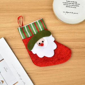 Kids Mini Cartoon Christmas Gifts Santa Claus Snowman Deer Bear Christmas Tree Decorations Hanging <strong>Stockings</strong> - Product Image 5