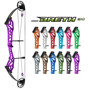 Arco Compuesto Topoint Archery Breth 34 para Tiro al Blanco, con Cuerpo y Levas CNC, Palas Gordon, Cuerda BCY, para Uso Exterior, 3.4lbs, para Zurdos - Product Image 2