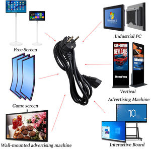 1.8m 2m 3m European Standard 3 Pin Schuko C7 Power Plug AC Power <b>Cord</b> CE ROHS FCC Certified - Product Image 3