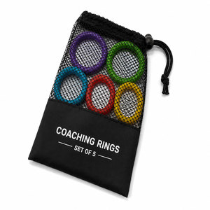 Ensemble de 5 anneaux d'agilité en ABS pour enfants, pour l'entraînement au <span class=keywords><strong>football</strong></span>, jouet d'exercice de coordination et de vitesse des jambes, portable et durable - Product Image 5