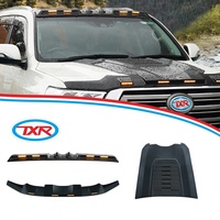 Accessoires de voiture Lampe à quatre lentilles Capot de toit Streamer Light Hood Scoop Cover pour Toyota Land Cruiser LC200 2016-2023