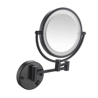 Bathroom Makeup Mirror Magnifying Double Side Mirror Round Metal Wall Mirror