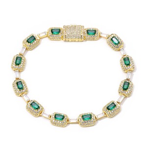 Bracelets Kaléidoscope en Moissanite GRA, style urbain affirmé, en Argent S925 plaqué or véritable, pavé invisible, bijoux rap ODM - Product Image 3