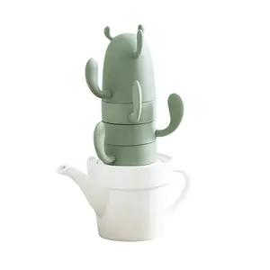 Nordic Cactus Cup Set Ceramic Travel Tea Set Coffee Cup One Pot Four Cup Ceramic