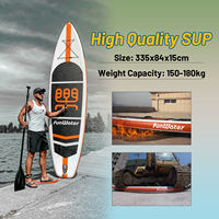 FUNWATER Dropshipping OEM 11 'sup Paddle Board Gonflable sup Set Stand up Paddle Board sup Paddle Planche de Surf
