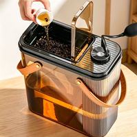 Seau à déchets de thé portable pour la maison avec filtre à résidus de thé, tuyau de drainage, accessoire de cérémonie du thé pour table à thé domestique