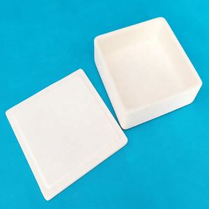 صينية احتراق سيراميك ألومينا 150*150*50 مم 99.5% Al2O3 <span class=keywords><strong>C799</strong></span> مع أغطية تذويب المعادن في المختبر - Product Image 5