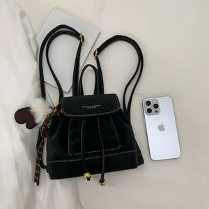 Sac à dos vintage en daim pour femmes, sac à main, mini sac messager, sac à bandoulière, grande capacité, sac mini tendance - Product Image 5