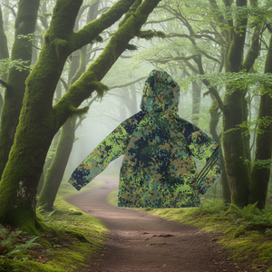 Chaqueta Cortavientos Impermeable de Camuflaje para Hombre Adidas, Talla XL, Poliéster, con Capucha, Corte Regular, para Todas las Temporadas - Product Image 2