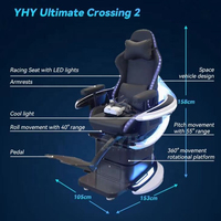 Silla Simuladora de Movimiento para Cine 9D VR Comercial YHY Guangzhou, para Parques de Atracciones Interiores/Exteriores y Centros Comerciales