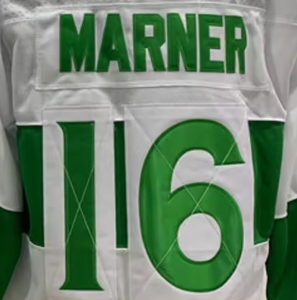 Dropshipping Toronto St.pats Mitchell Marner เสื้อกีฬาฮอกกี้แห่งชาติเย็บสีขาว - Product Image 1