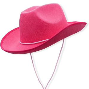 Chapeau de cowgirl en feutre <span class=keywords><strong>rose</strong></span> vif clouté style western MH-0035 pour <span class=keywords><strong>femme</strong></span>, chapeau de cowboy <span class=keywords><strong>rose</strong></span> - Product Image 3