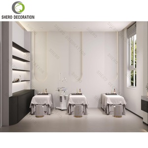 Cosmetics Display Cabinet Beauty Salon Hairdresser Nail Shop Shelf Simple <b>Paint</b> Skin Care Products Display Cabinet - Product Image 6