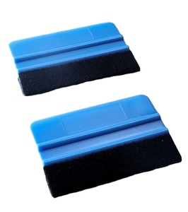 Xe Phim Điện Thoại Di Động Phim Cửa Sổ Phim Công Cụ Vinyl Nhựa Scraper Squeegee Với Mềm Cảm Thấy Cạnh Cửa Sổ Kính Cảm Thấy Squeegee - Product Image 2