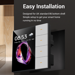 Bảng điều khiển thông minh Tuya F3pro mới, công tắc tường Zigbee 4 gang với bảng điều khiển cảnh 2 trong 1 - Product Image 6