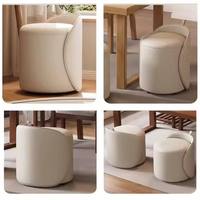 Pouf ottoman ovale contemporain en cuir, polyvalent, repose-pieds et tabouret de salle à manger, pour usage domestique et commercial, vente en gros