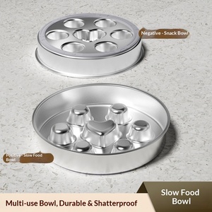 Tazón para Perros <span class=keywords><strong>con</strong></span> Diseño en Relieve <span class=keywords><strong>de</strong></span> Corazón y <span class=keywords><strong>Hueso</strong></span>, Antideslizante, <span class=keywords><strong>de</strong></span> Alimentación Lenta y Anti-Asfixia, para Perros Medianos y Grandes - Product Image 3