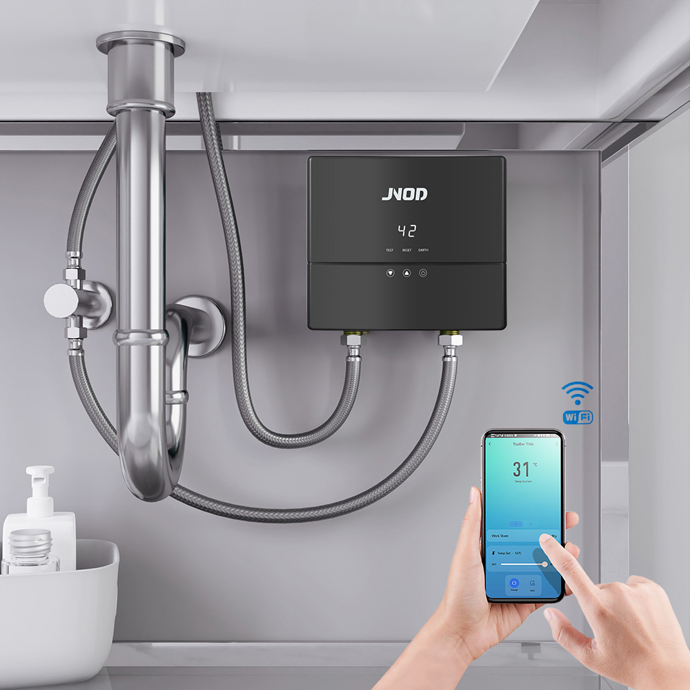 การปรับแต่งราคาสมเหตุสมผลเครื่องทําน้ําอุ่นไฟฟ้า Tankless อัจฉริยะทันทีใต้เคาน์เตอร์เครื่องทําน้ําอุ่นขนาดเล็กแบบพกพา