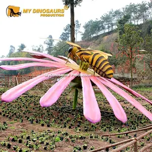 Adereços de inseto animatronic tamanho grande, abelha robótica