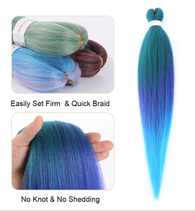 Venta al Por Mayor Paquetes de 1, 2 o 3 Extensiones de Cabello <span class=keywords><strong>Kanekalon</strong></span> Preestirado <span class=keywords><strong>para</strong></span> <span class=keywords><strong>Trenzas</strong></span> <span class=keywords><strong>para</strong></span> Personas de Raza Negra - Product Image 4