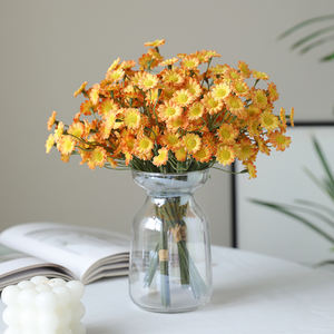 AL-0278 Buket Bunga Buatan Putih <span class=keywords><strong>Daisy</strong></span> Bundel Tahan UV Bunga Liar Batang Rangkaian untuk Dekorasi Pernikahan - Product Image 3