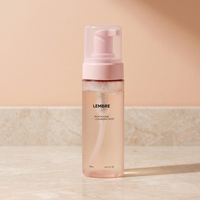 LEMBRE Rich Mousse Foam Cleansing Moisturizer 150ml Pembersih Wajah untuk Semua Jenis Kulit Vegan untuk Wanita Tanpa Pewangi