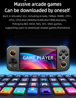 Console de jeu vidéo portable 4,5 pouces avec corps en alliage d'aluminium G36, batterie intégrée 1500 mAh, prise en charge de plus de 23 simulateurs, téléchargement de 30 000 jeux