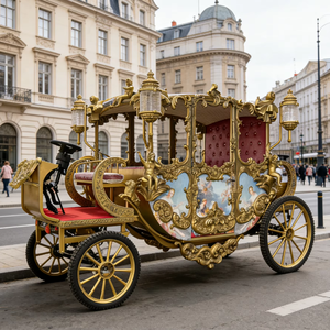 Vente en gros de calèche de mariage Cendrillon, calèche royale électrique, calèche de tourisme idéale pour l'Arabie Saoudite - Product Image 1
