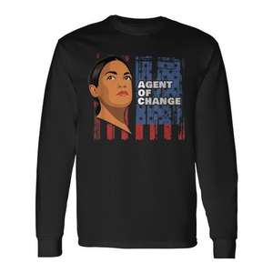 Camiseta de manga larga Alexandria Ocasio-Cortez Aoc Agent Of Change - Product Image 1